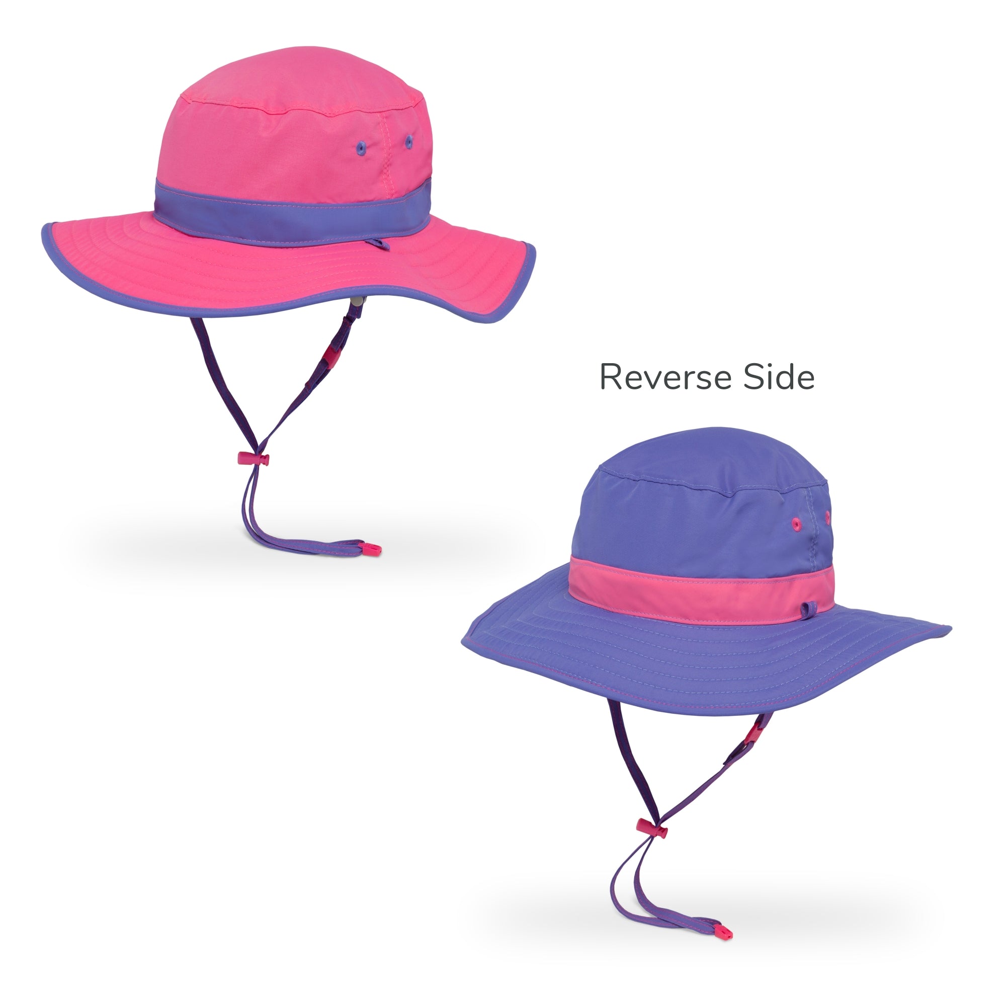 the sunday afternoons clear creek boonie kids hat in the color hot pink iris