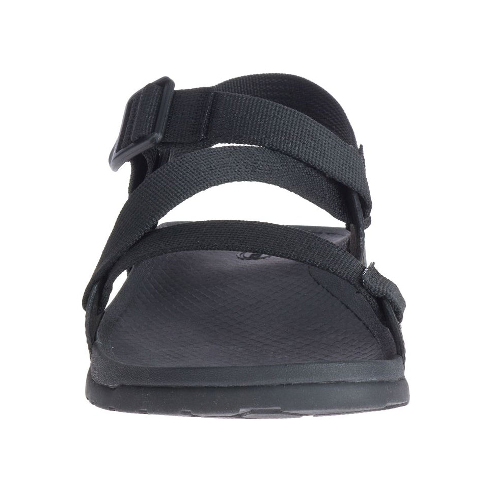 chacos lowdown sandal men's in black front view