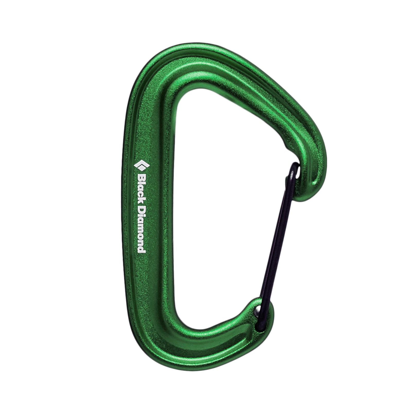 a green miniwire carabiner