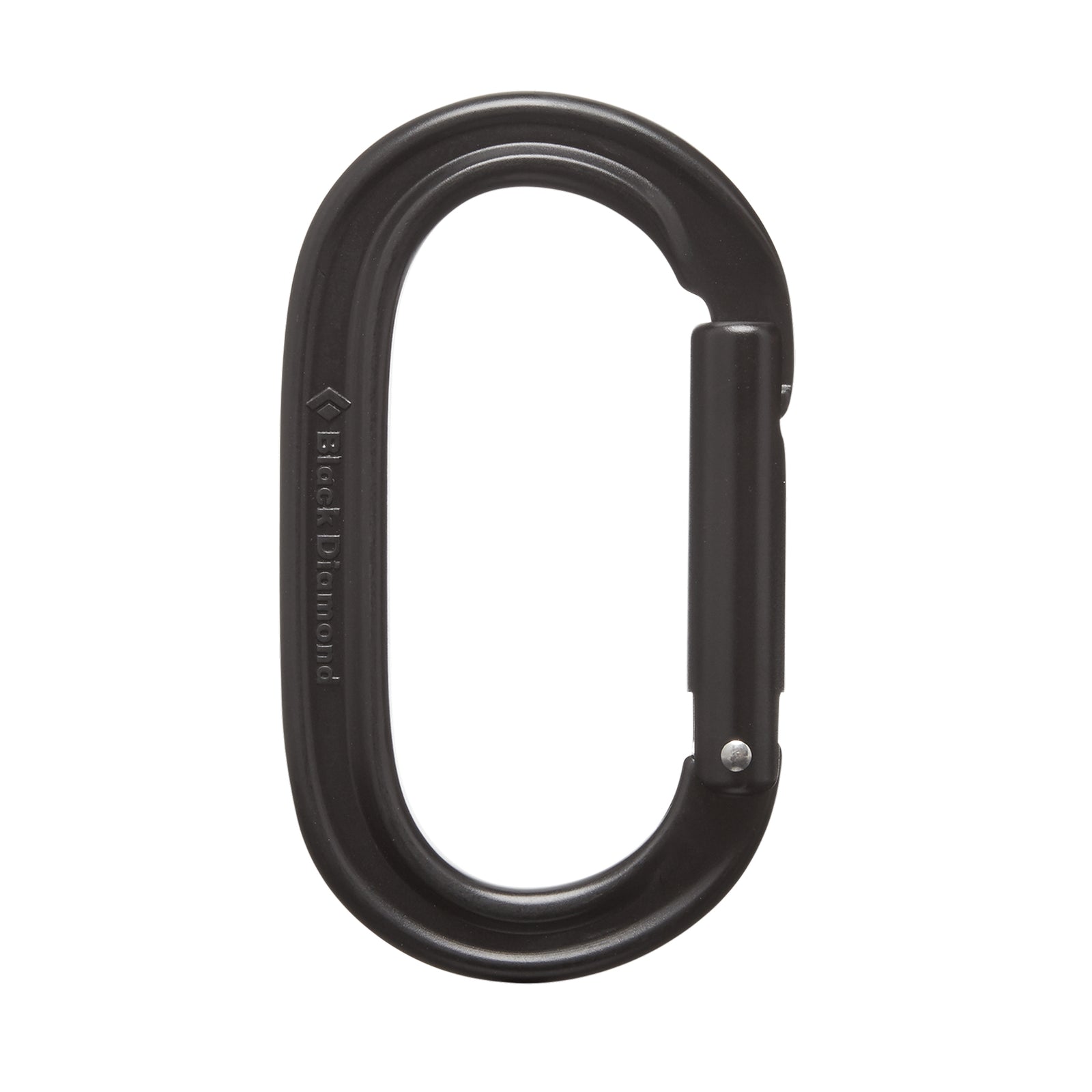 a black oval carabiner