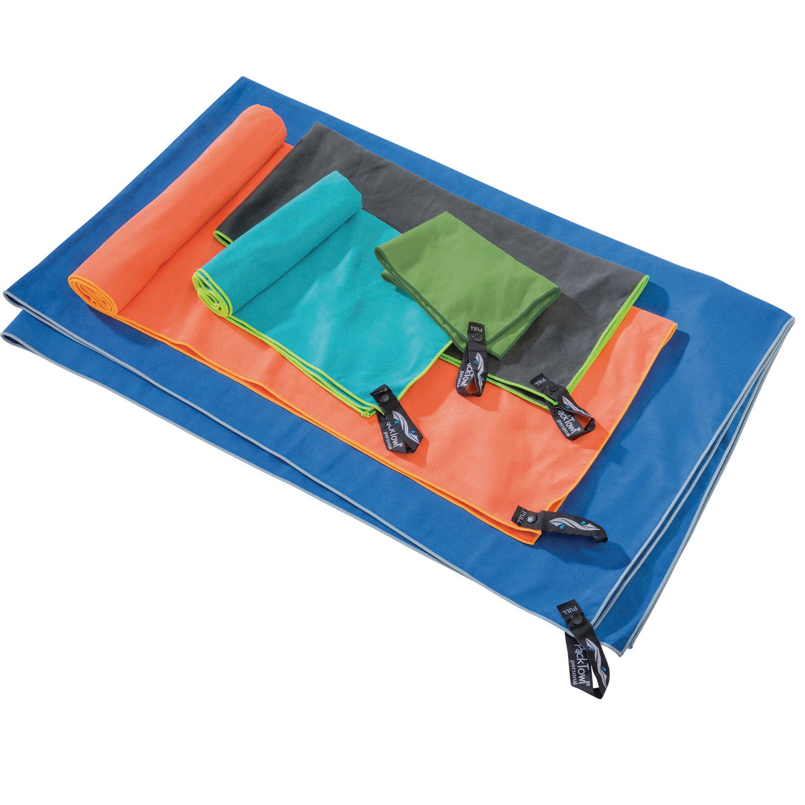 compares the sizes of the pck towels