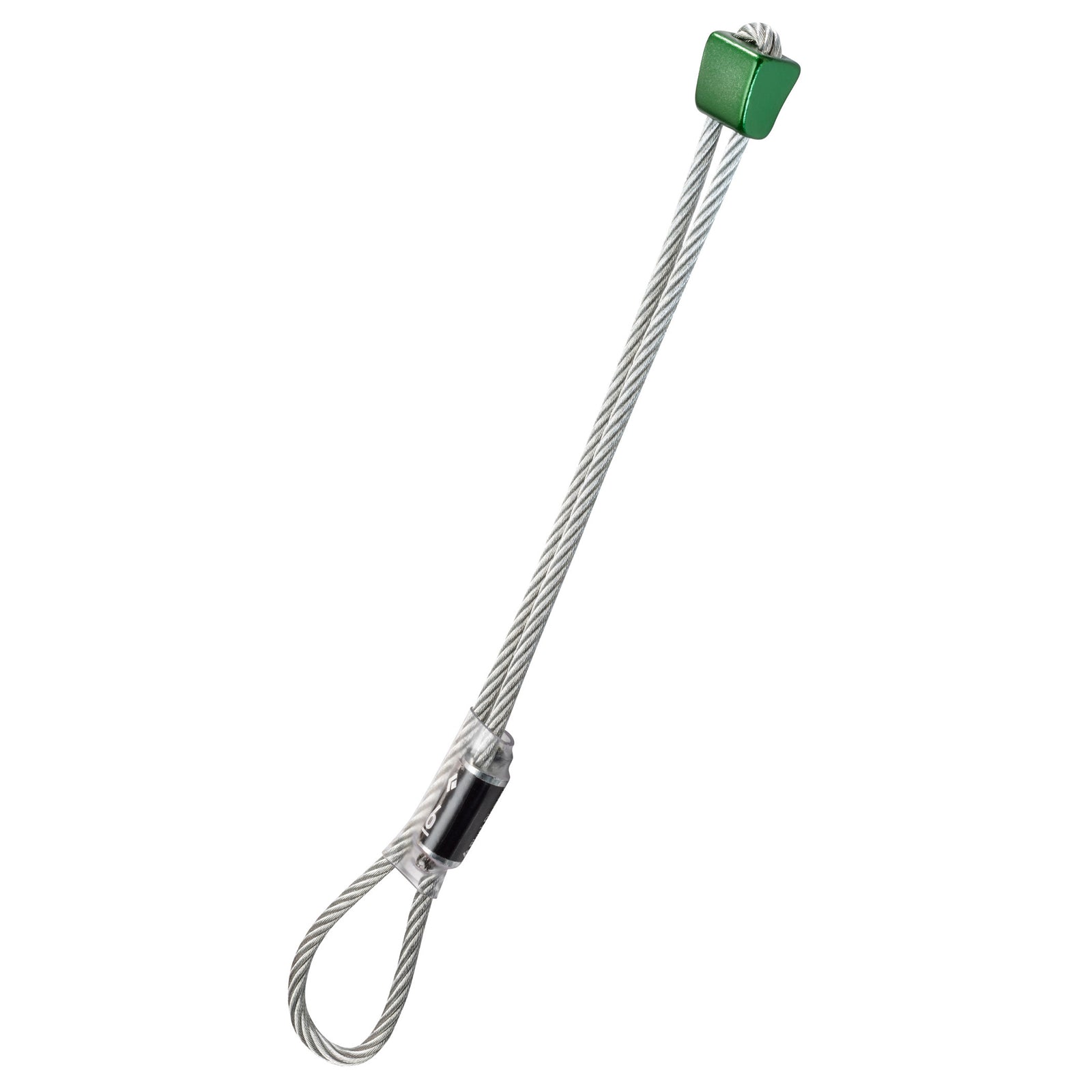 green metal ball on wire string. very strong!