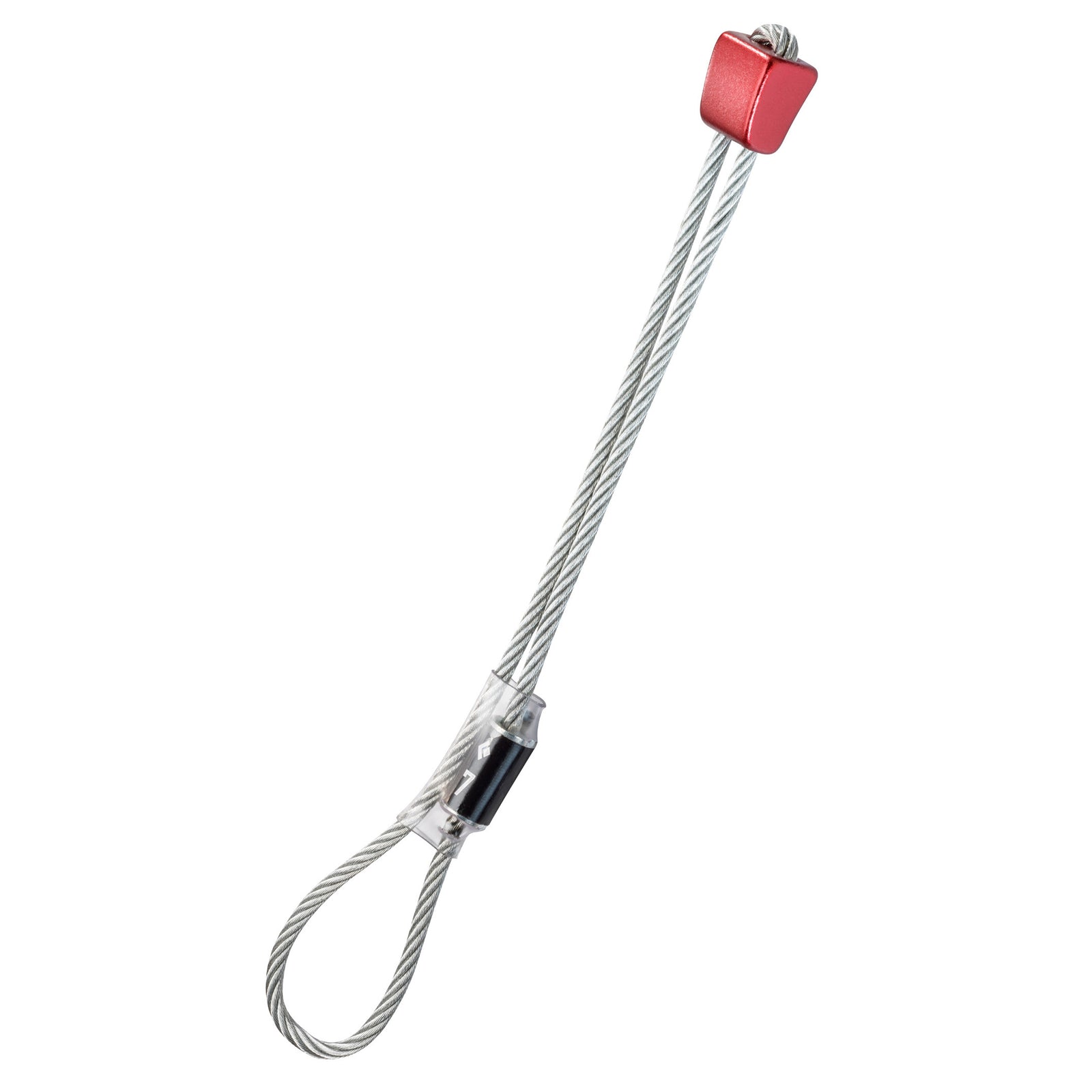 red metal ball on wire string. very strong!