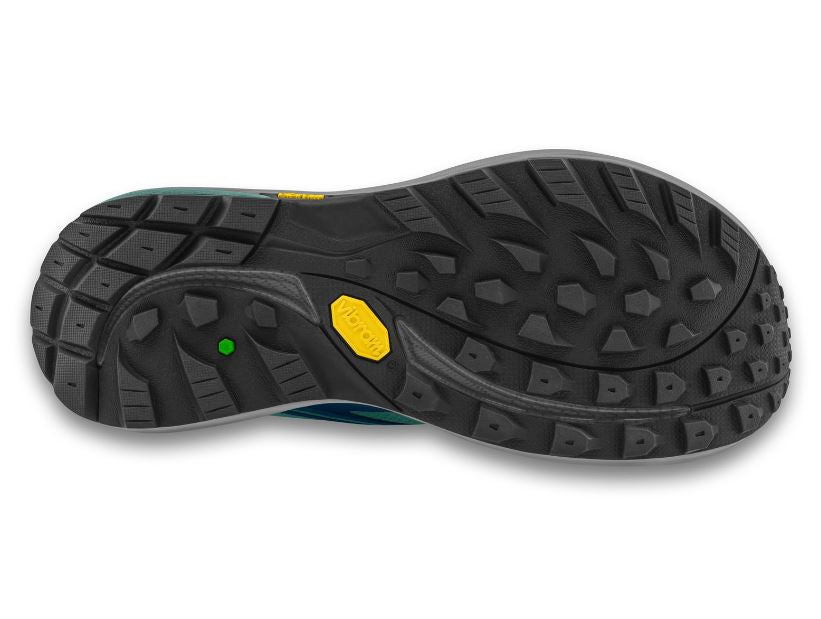 topo womens trailventure 2 waterproof in ocean blue, bottom view