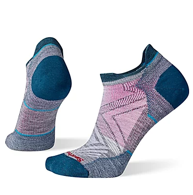 smartwool womens run low ankle sock in medium grey