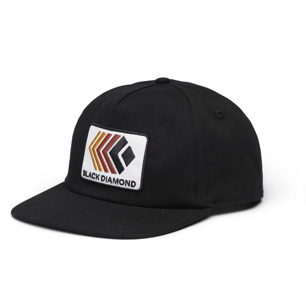 black diamond washed cap in the color black faded patch