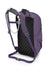 a photo of the osprey skimmer 16 backpack in the color purpurite purple, back view
