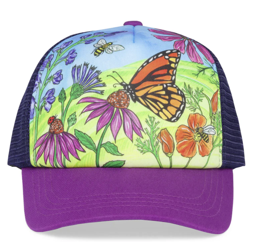 sunday afternoons kids butterfly trucker front view
