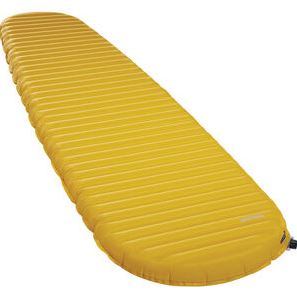 a photo of a blown up thermarest neo air xlite nxt, three quarters view
