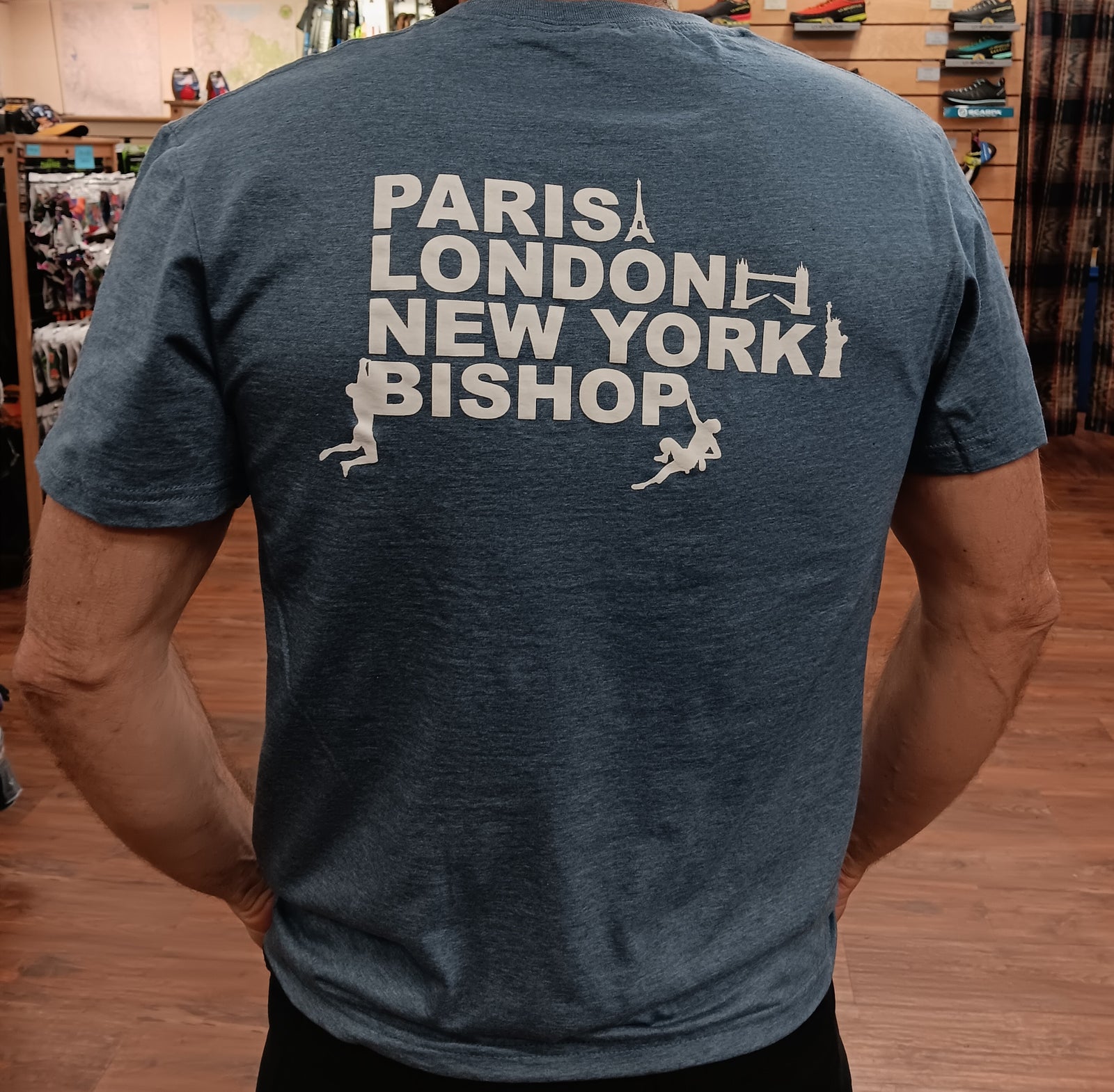 The T-Shirt Paris, London, New York, Bishop in heather indigo