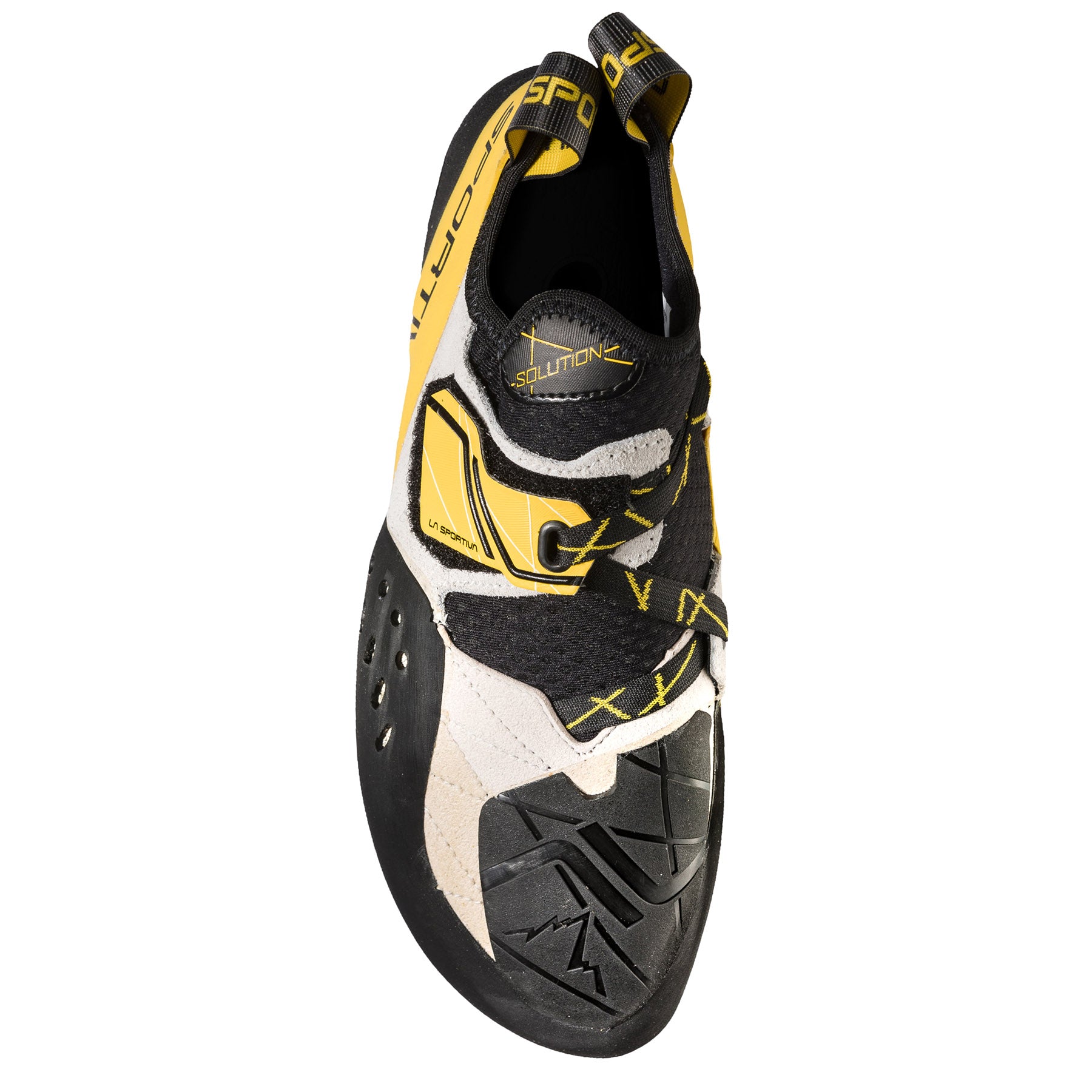 la sportiva mens solution rock shoe, top view