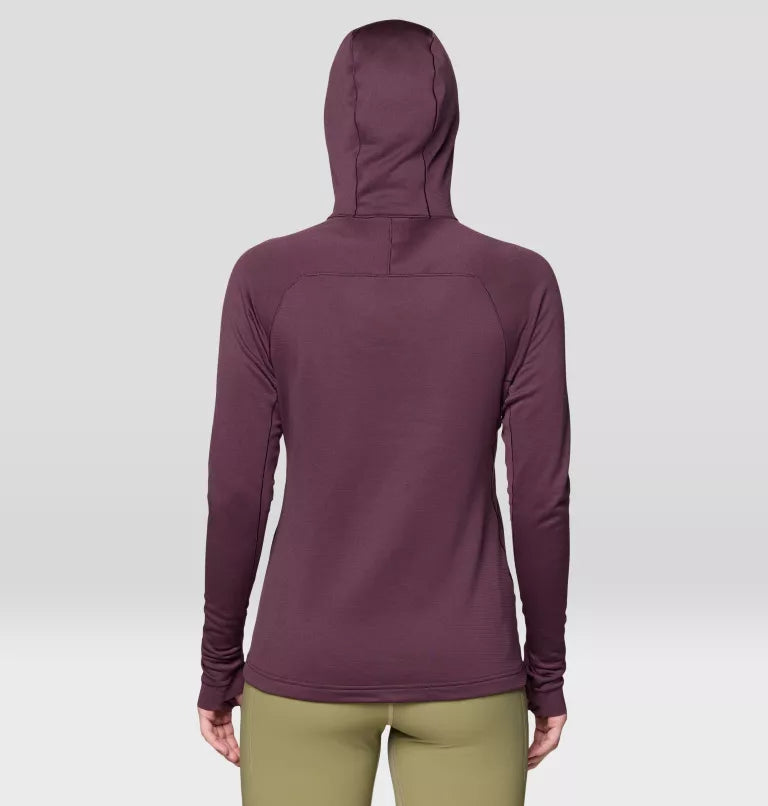 Mountain Hardwear Up First Hoody Women's, blackberry, back view