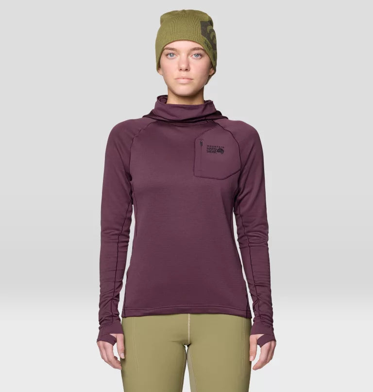 Mountain Hardwear Up First Hoody Women's, blackberry, front view