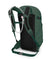 a photo of the osprey skarab 22 in the color tundra green, back view