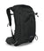 a photo of the osprey manta 24 pack in the color black, front view