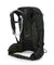 a photo of the osprey manta 24 pack in the color black, back view