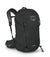 a photo of the osprey skimmer 28 backpack in the color black, front view