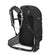 a photo of the osprey skimmer 28 backpack in the color black, back view