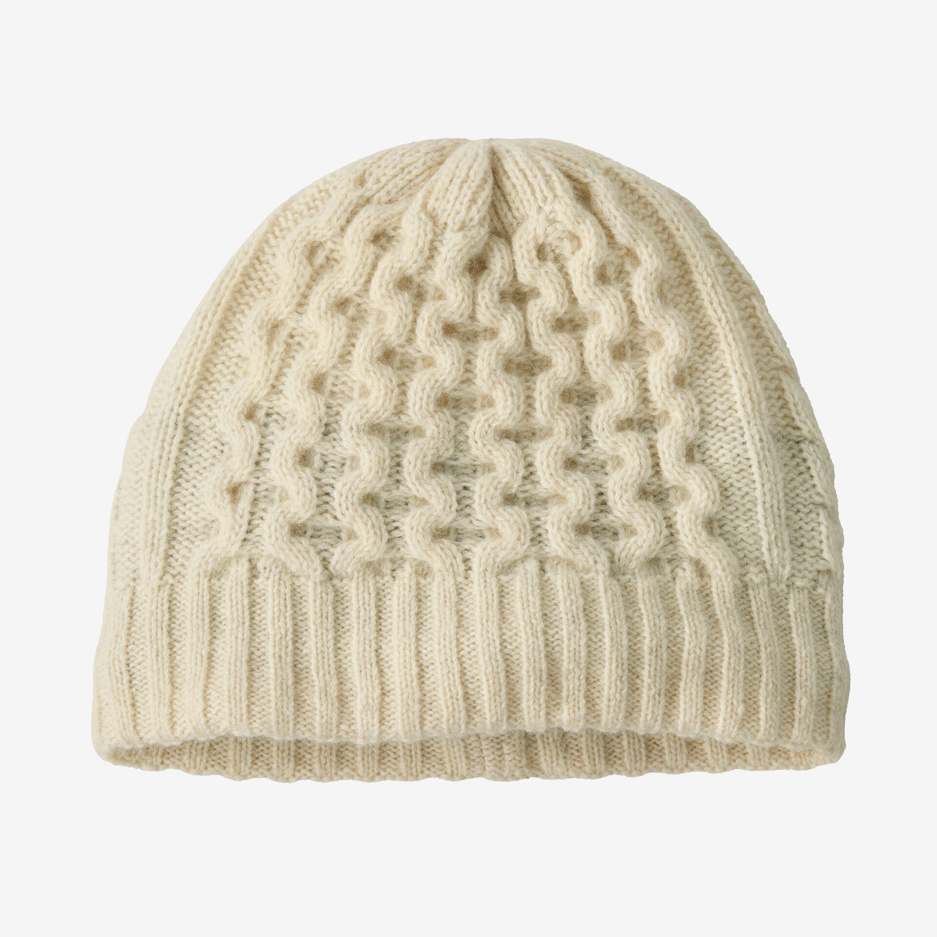 Patagonia Cable Beanie birch white