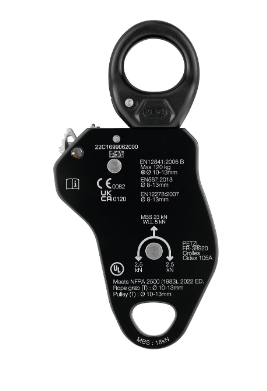 back side of the petzl pro traxion