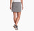 a photo of a model wearing the kuhl freeflex skort in the color flint, back view