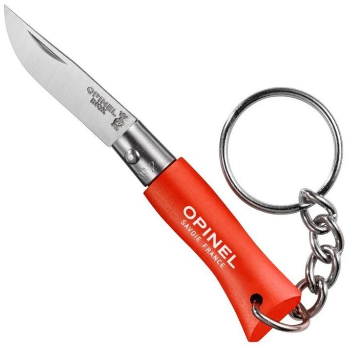 Opinel No.02 Keyring Pocket Knife Tomato Red