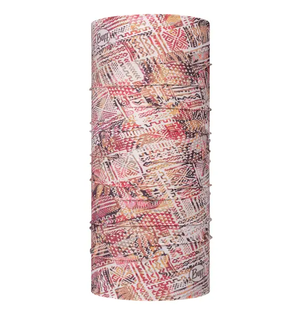 buff coolnet uv neck gaiter in the color mixilla sand