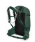 a photo of the osprey skarab 30 liter pack in the color tundra green, back view