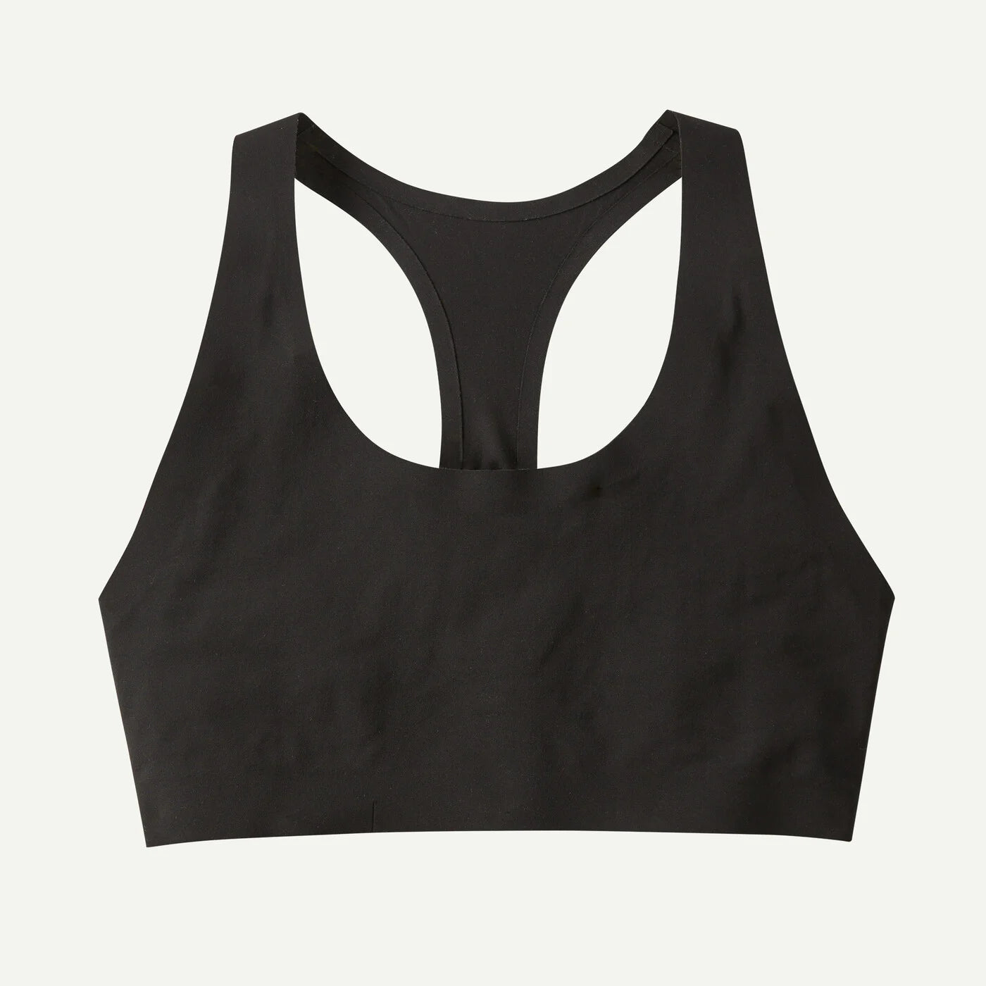 Black sports bra on a white background