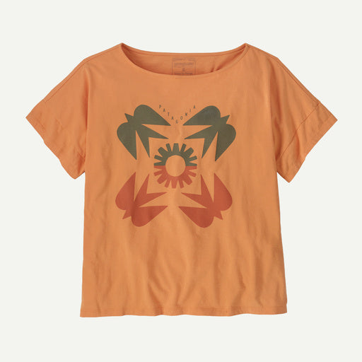 Patagonia Women's Sunfirst Relaxed Drop-Sleeve Organic T-Shirt in Heirloom Peach