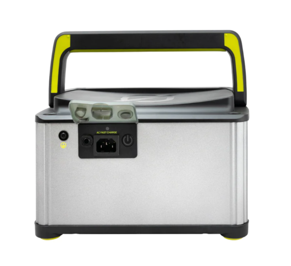 the goal zero yeti 300 6th generation portable battery, showing the back view