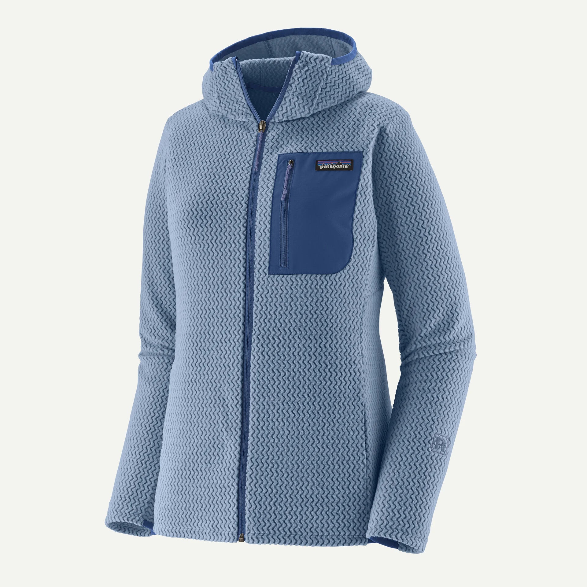 Patagonia R1® Air Fleece Full-Zip Hoody Women's in barnacle blue
