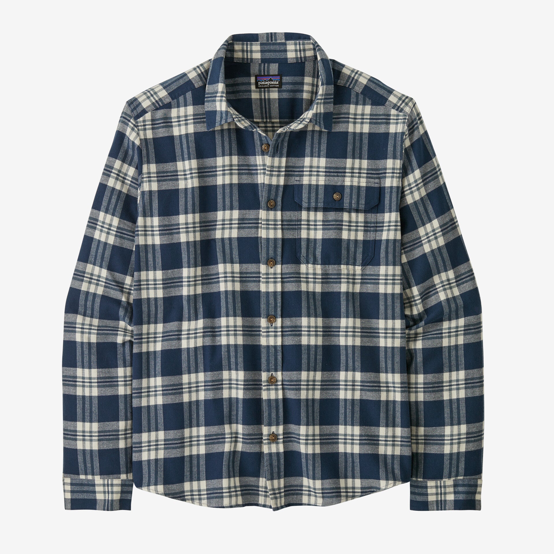 Patagonia Lightweight Fjord Flannel Men's in Base Camp: New Navy