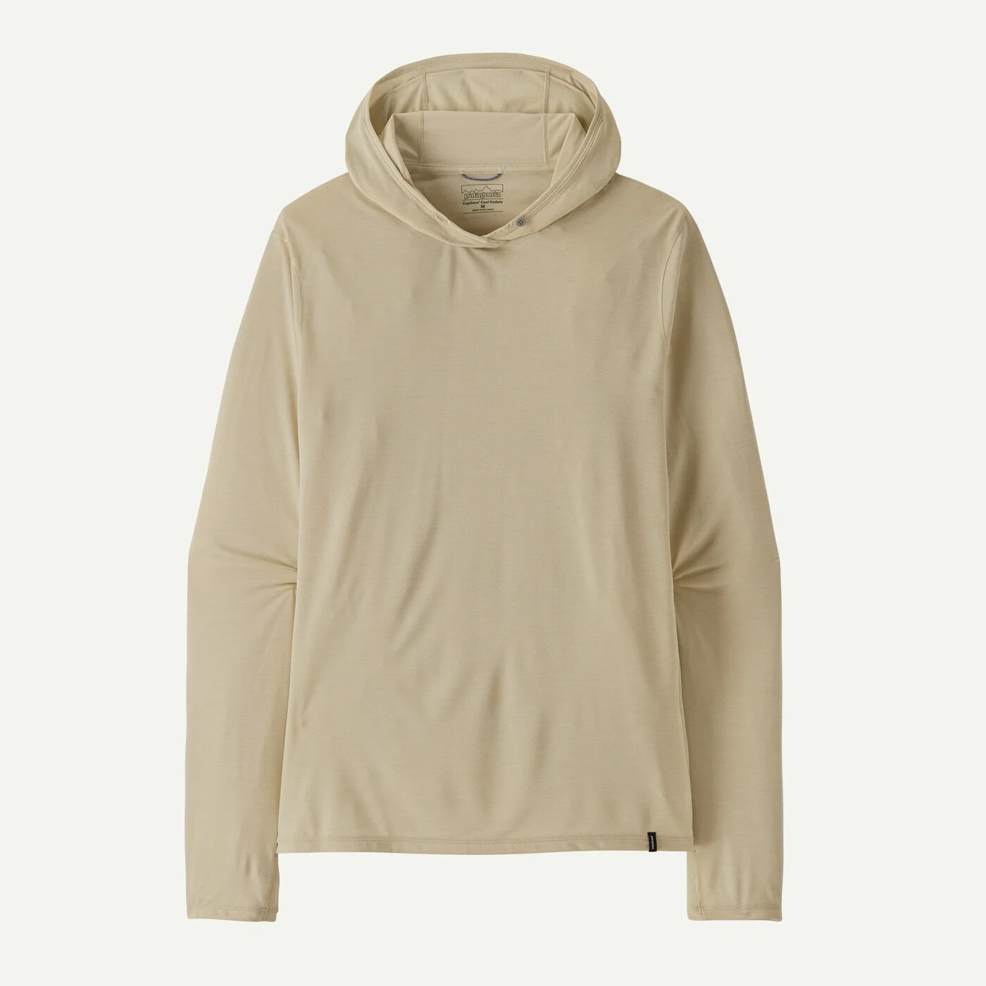 Beige hoodie on a white background