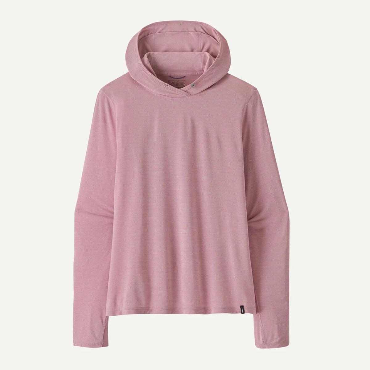 Pink hoodie on a light beige background