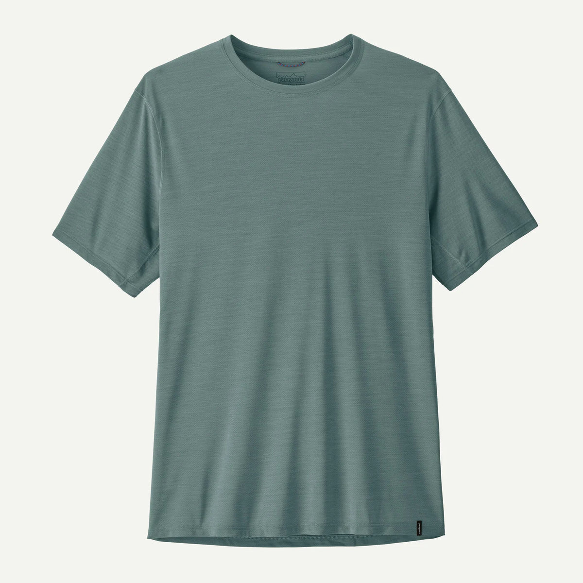 Green t-shirt on a white background
