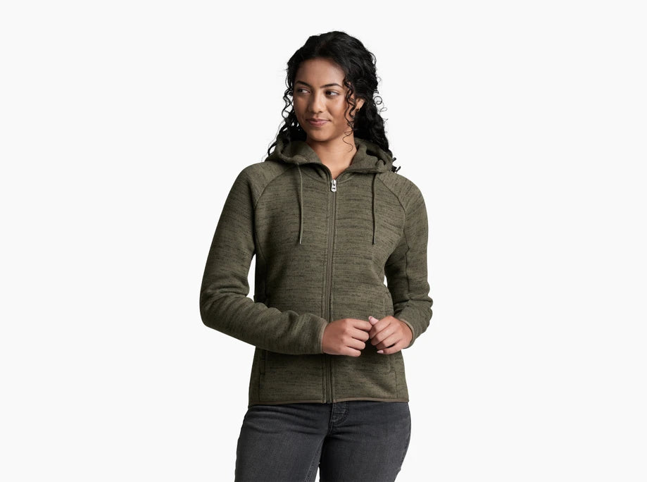 Kuhl Avaline Hooded Jacket Women's in color vine, front