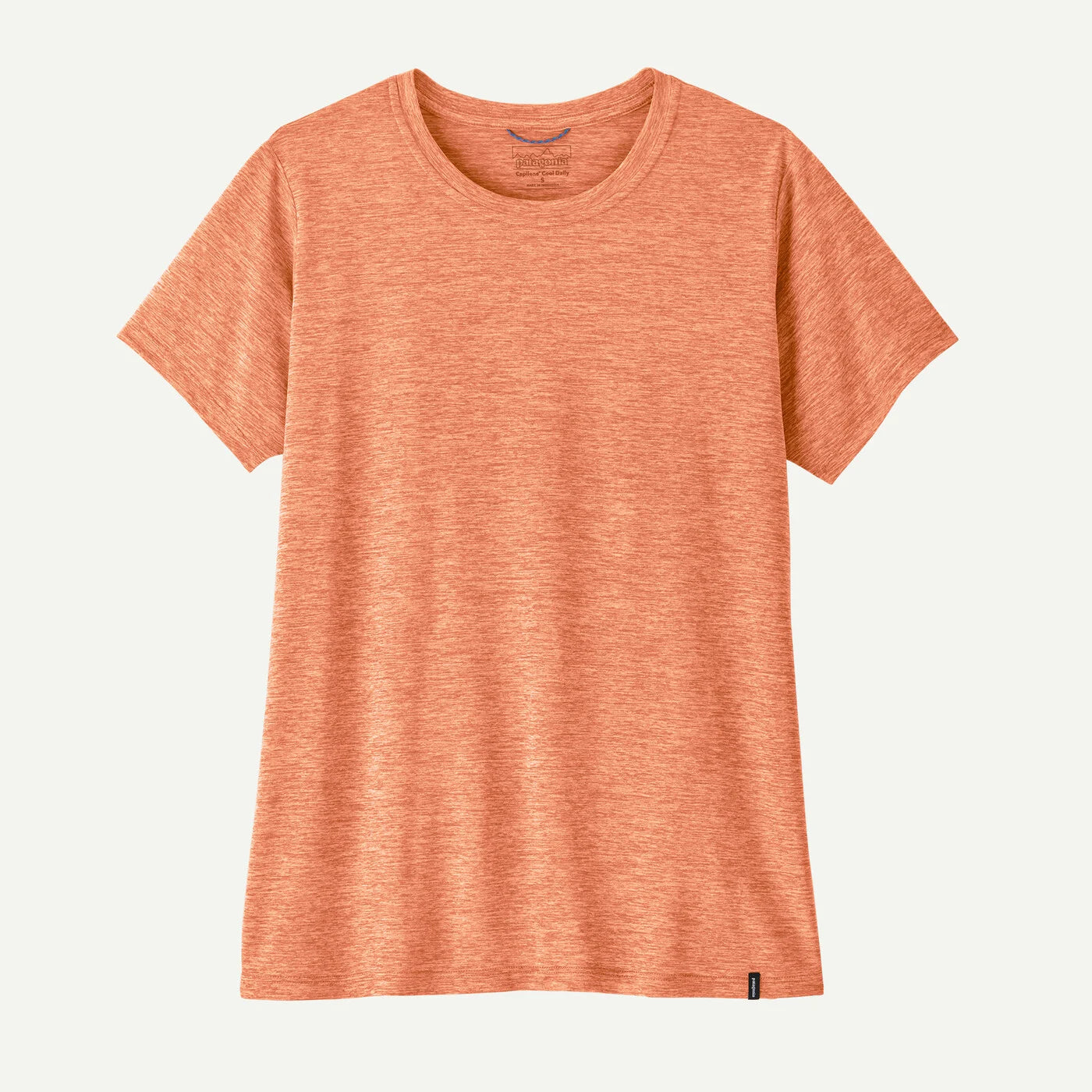 Orange t-shirt on a white background