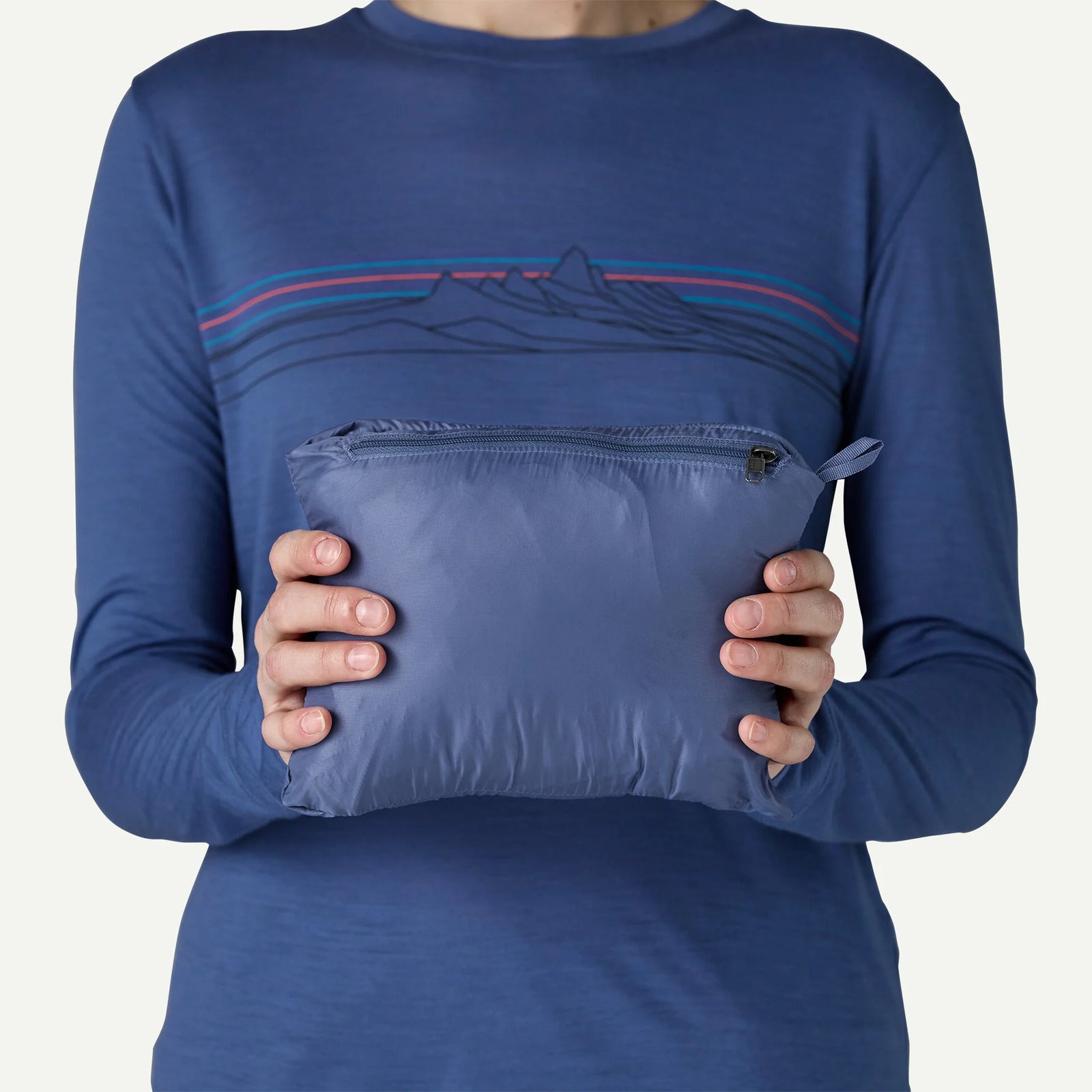 Patagonia Nano Puff Hoody Women's, current blue, packed