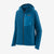 patagonia r1 cross strata womens hoody in the color endless blue, front view