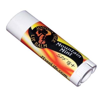joshua tree lip balm in mountain mint flavor