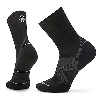 the smartwool run cold weather socks in black