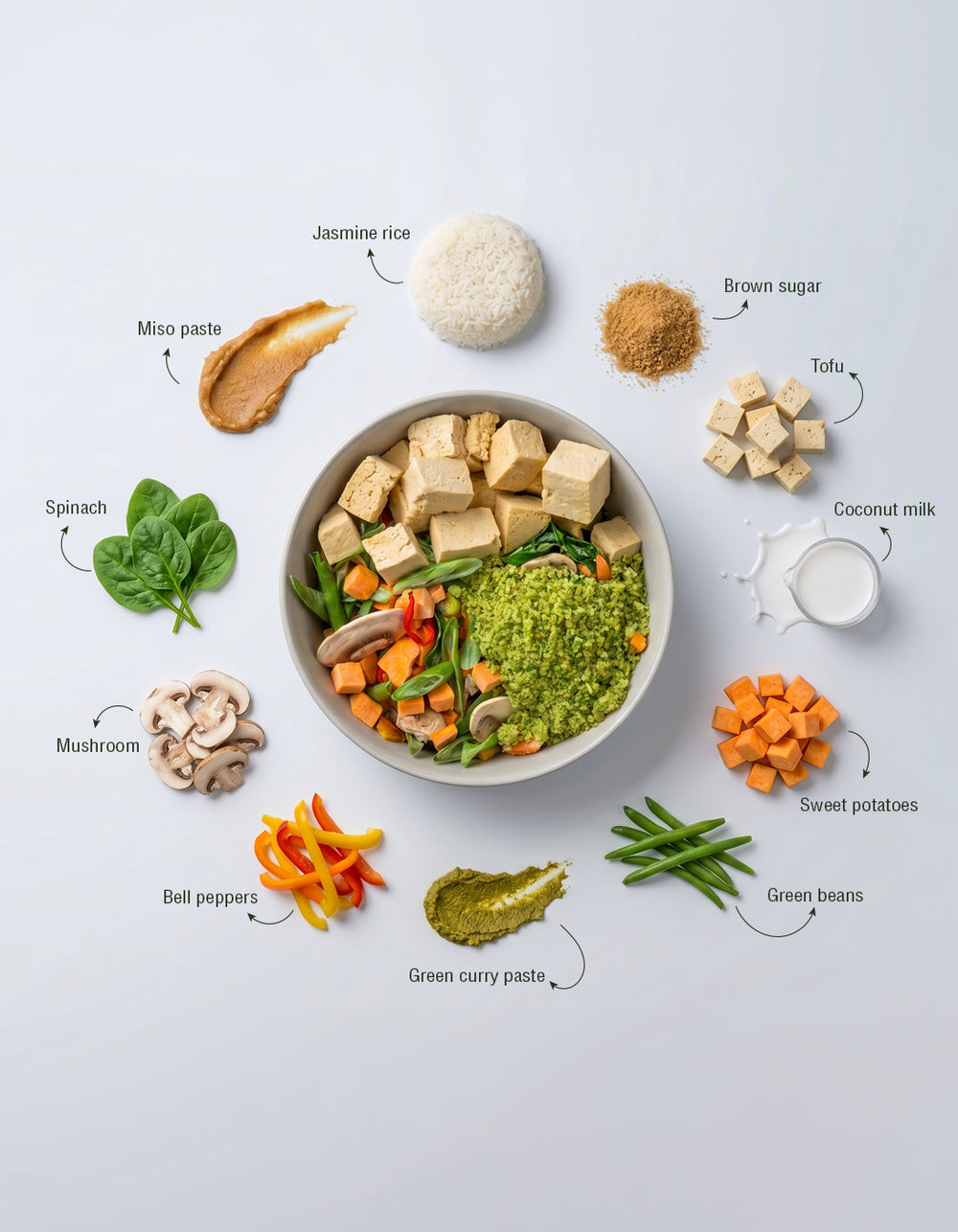 Moowa Outdoor Meals - Vegan Green Thai Curry