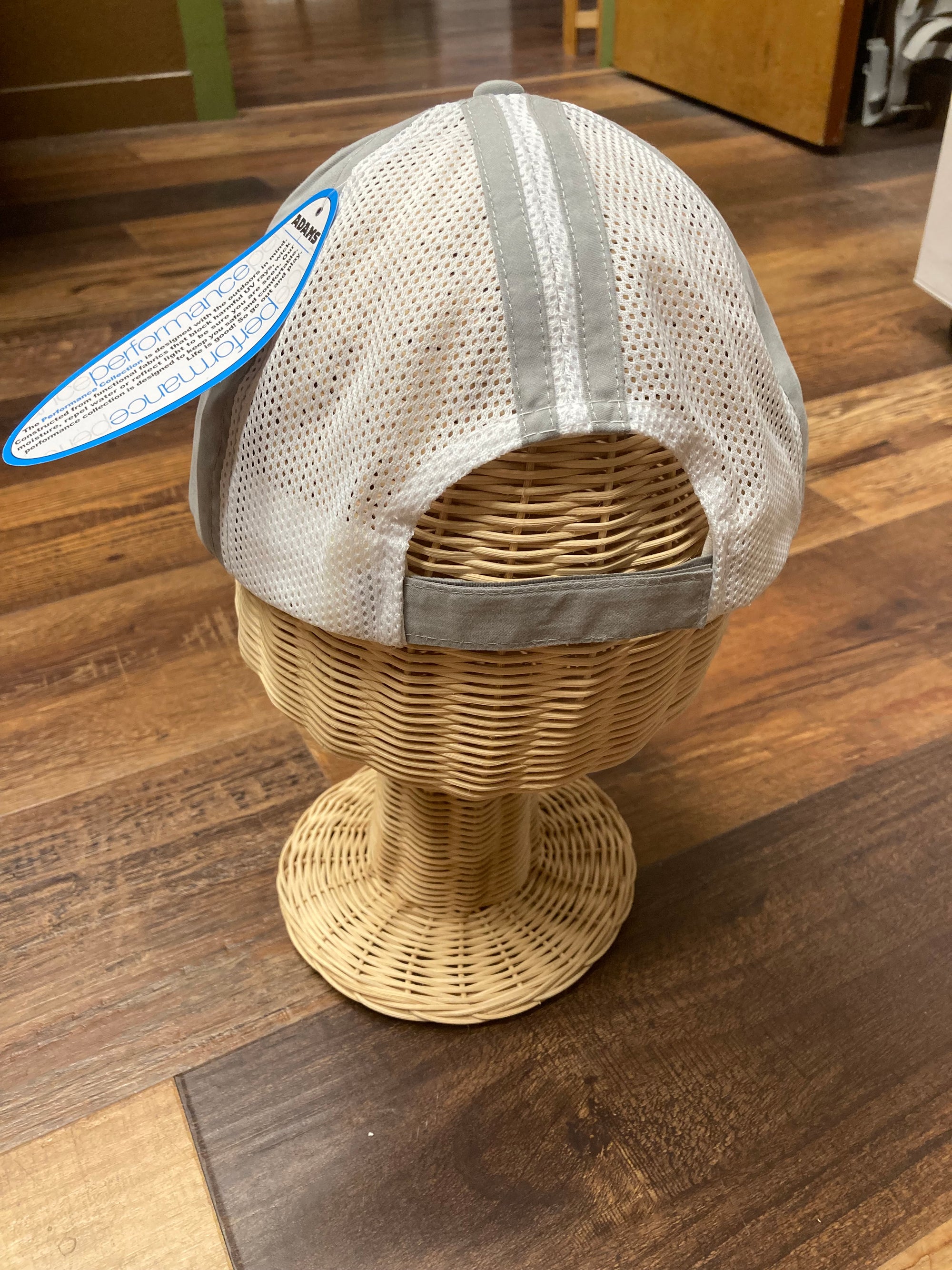 eastside sports hat in gray back