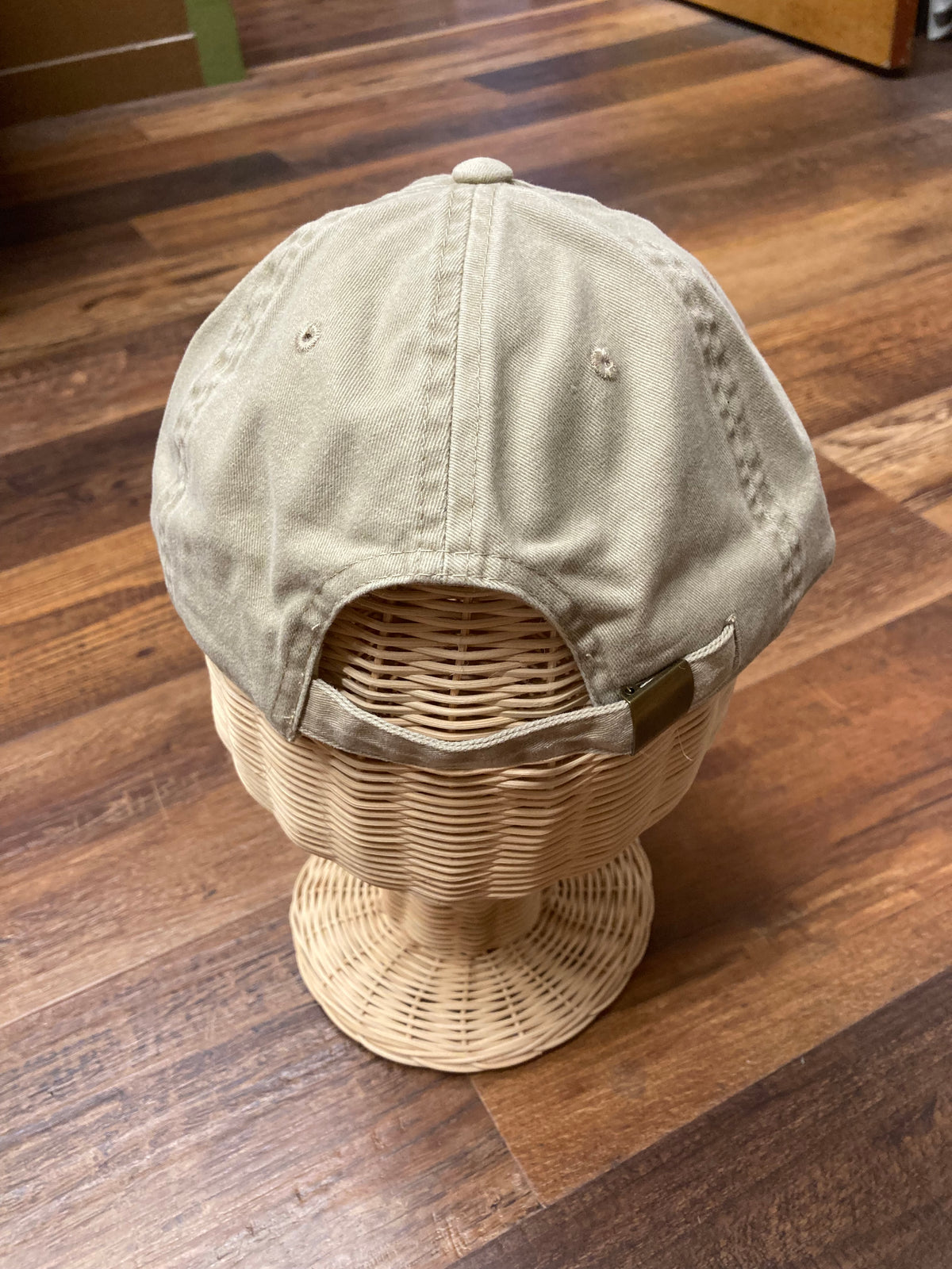 eastside sports khaki dad hat back
