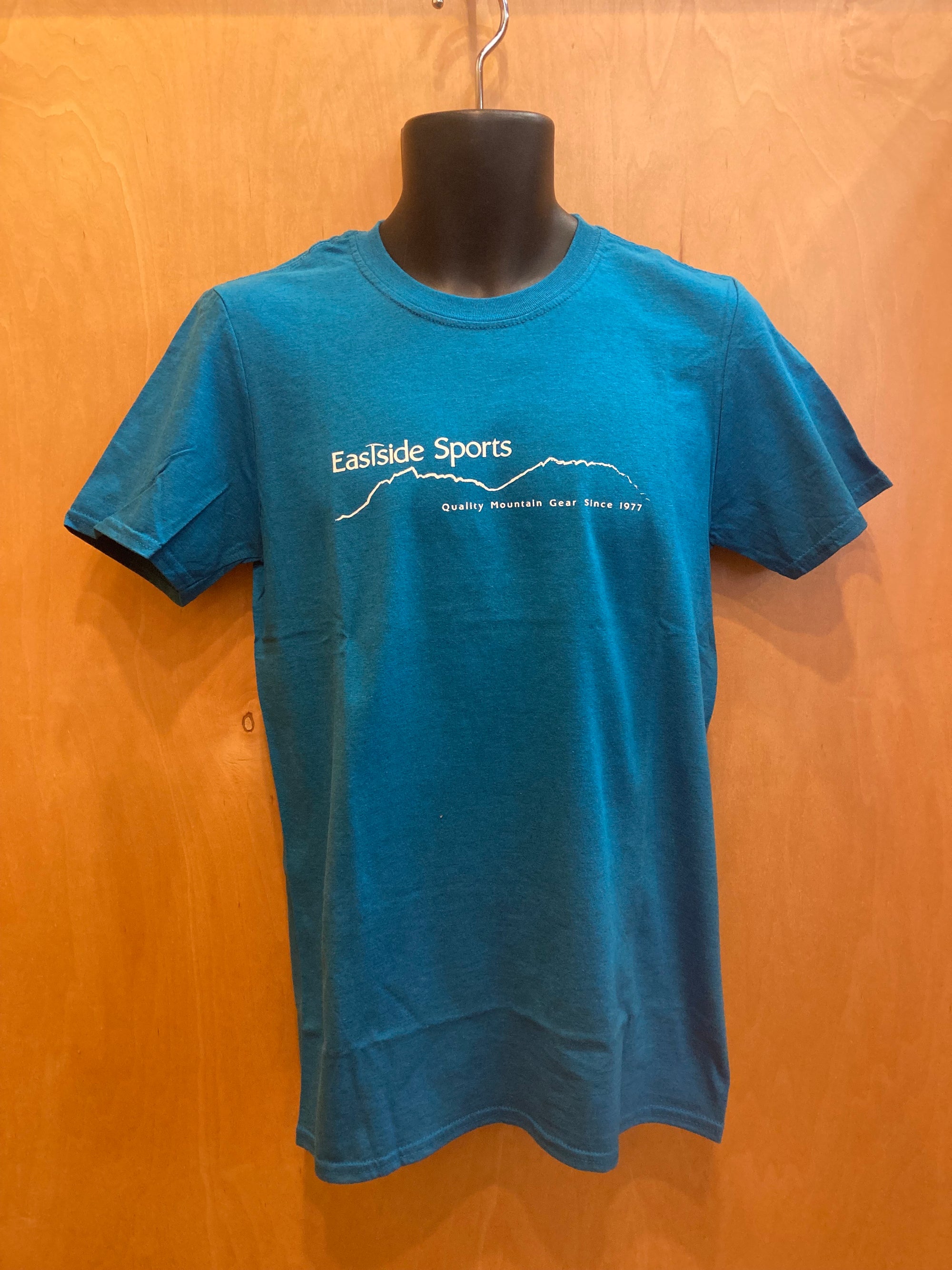 eastside sports logo shirt in antique blue