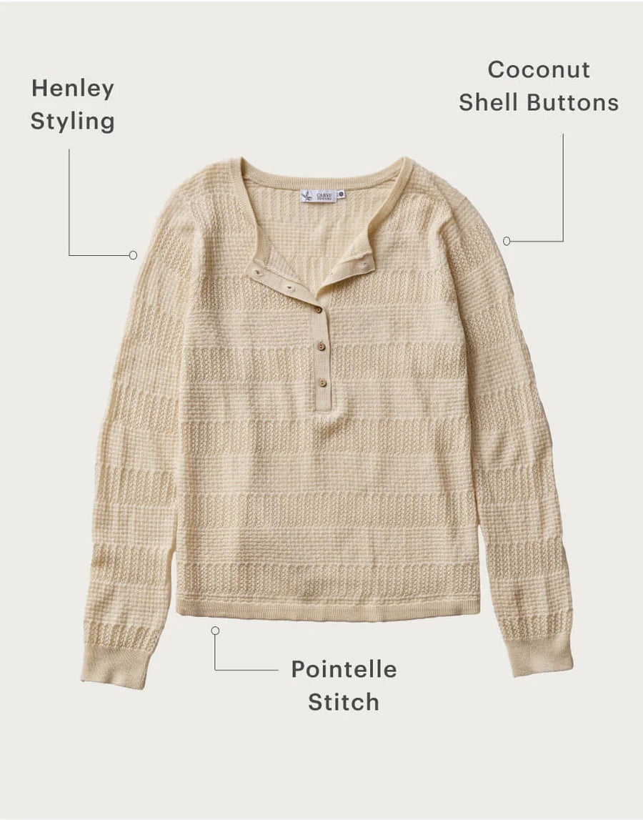 Carve Amara Pointelle Sweater Women's, details