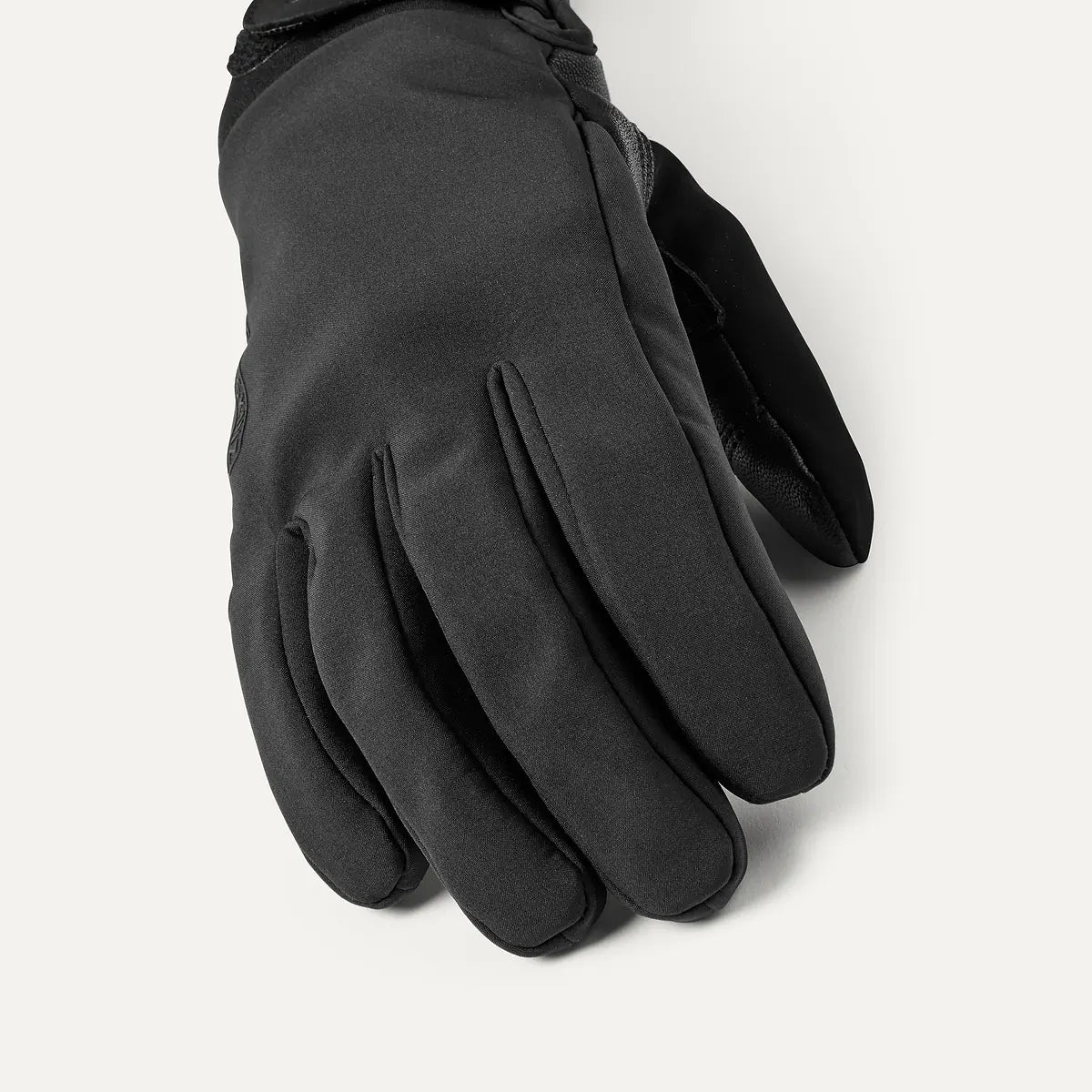 Black glove on a white background