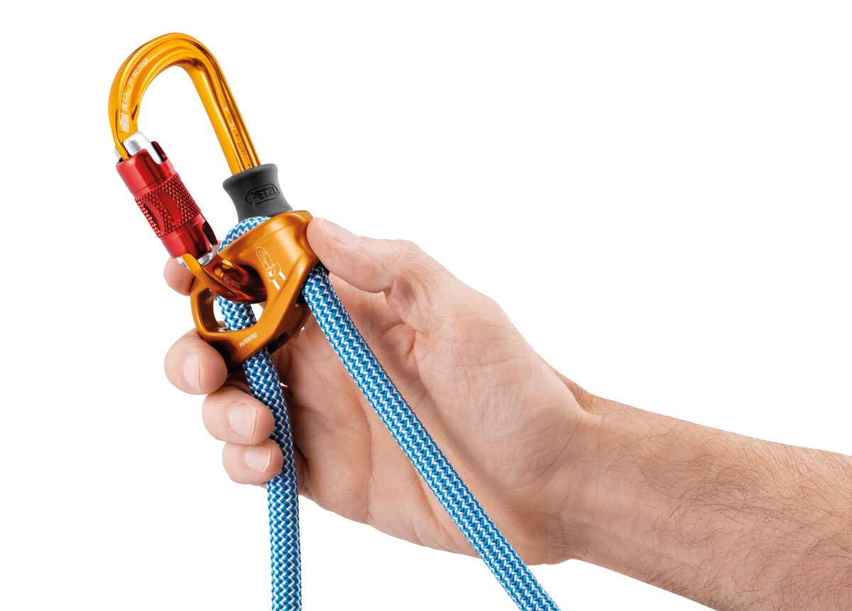 petzl dual evolv adjust in someone's hand