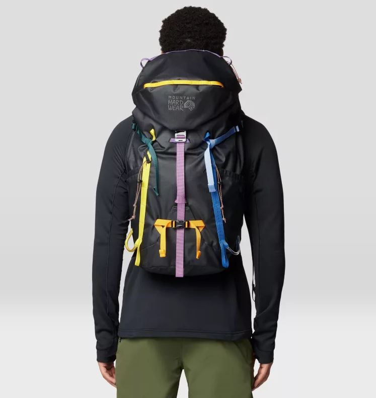 Mountain Hardwear Scrambler 25 Backpack, in black multi, worn by model